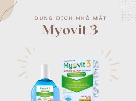 Dung dịch nhỏ mắt Myovit 3