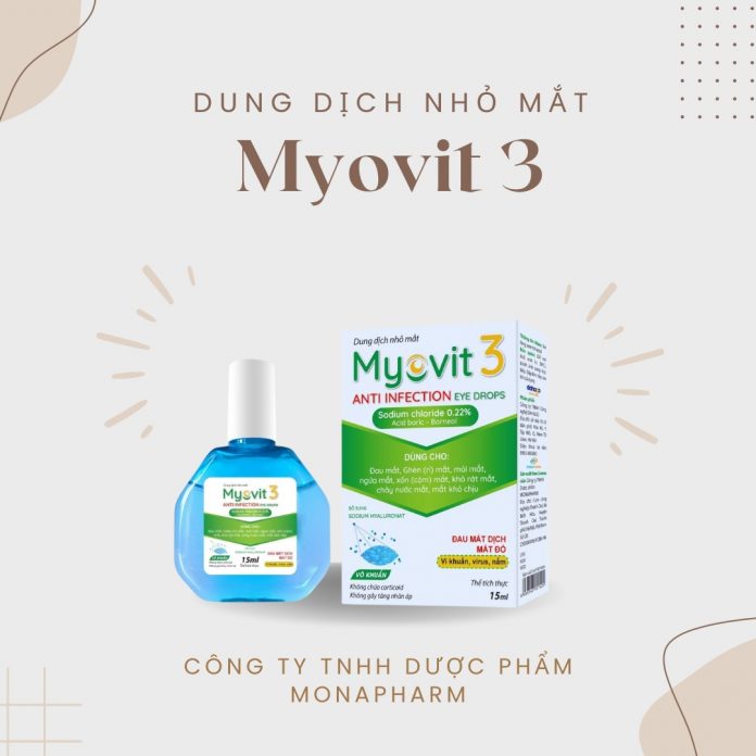 Dung dịch nhỏ mắt Myovit 3